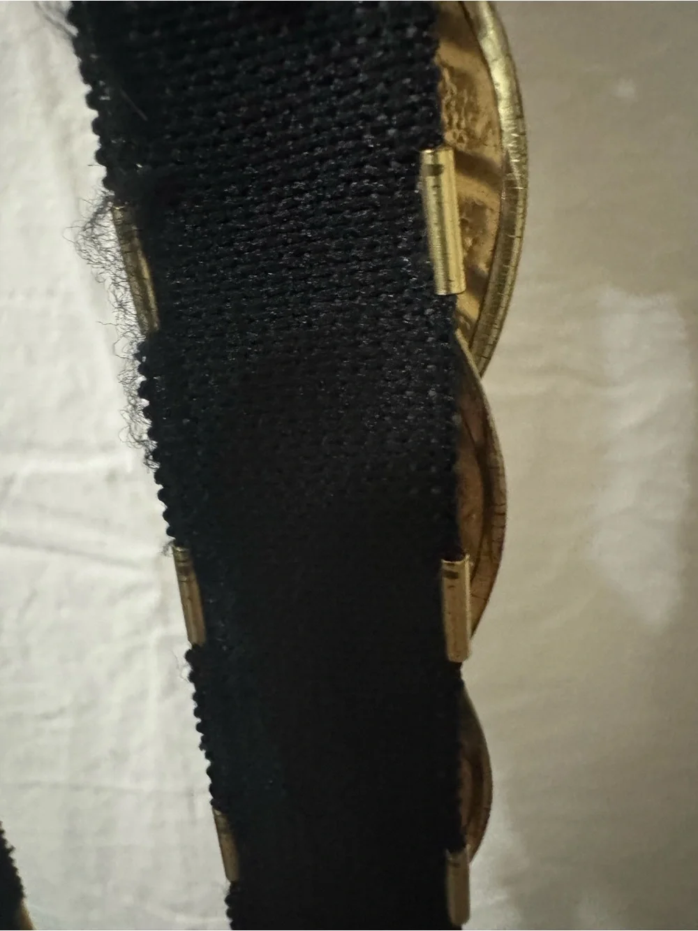 Gold Leaf-Pattern Metal Belt